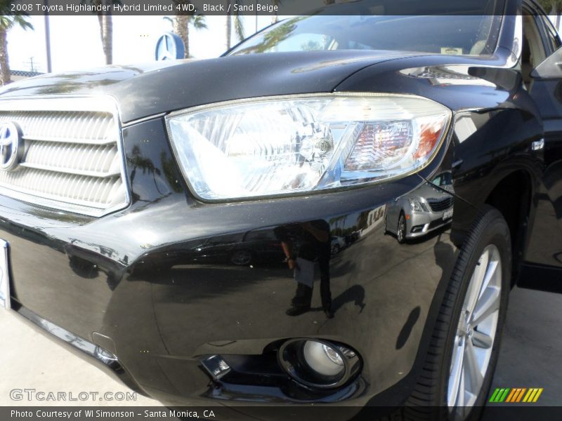 Black / Sand Beige 2008 Toyota Highlander Hybrid Limited 4WD