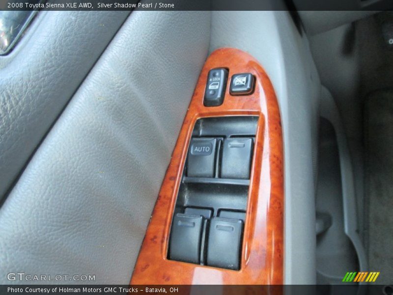 Silver Shadow Pearl / Stone 2008 Toyota Sienna XLE AWD