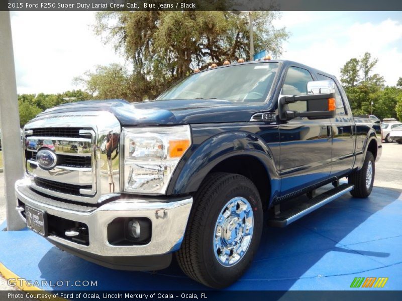 Blue Jeans / Black 2015 Ford F250 Super Duty Lariat Crew Cab