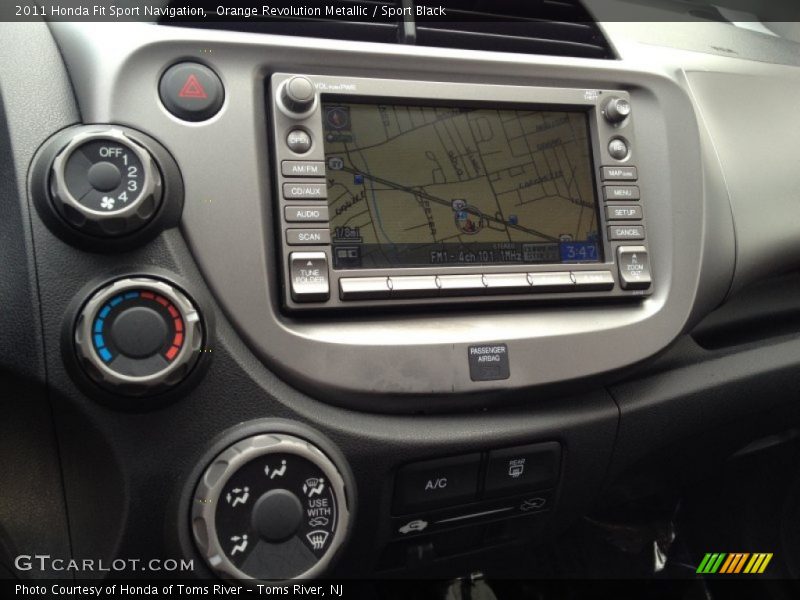 Navigation of 2011 Fit Sport Navigation