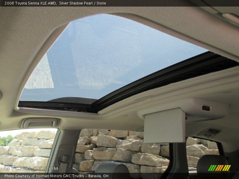 Silver Shadow Pearl / Stone 2008 Toyota Sienna XLE AWD