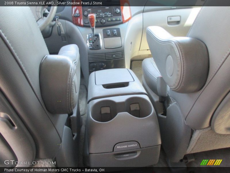 Silver Shadow Pearl / Stone 2008 Toyota Sienna XLE AWD