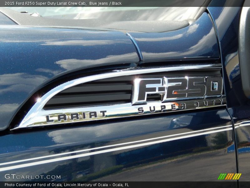 Blue Jeans / Black 2015 Ford F250 Super Duty Lariat Crew Cab