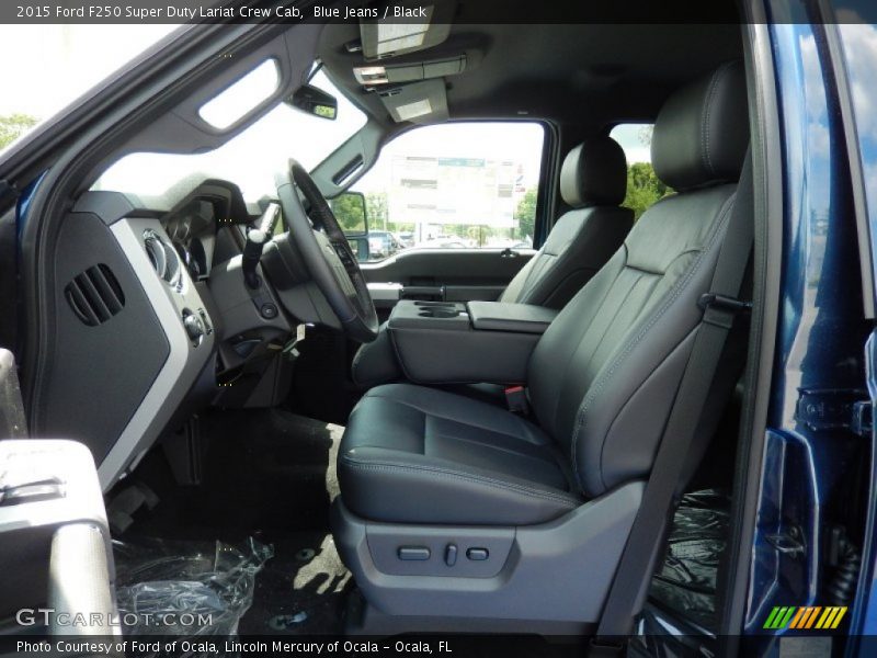  2015 F250 Super Duty Lariat Crew Cab Black Interior