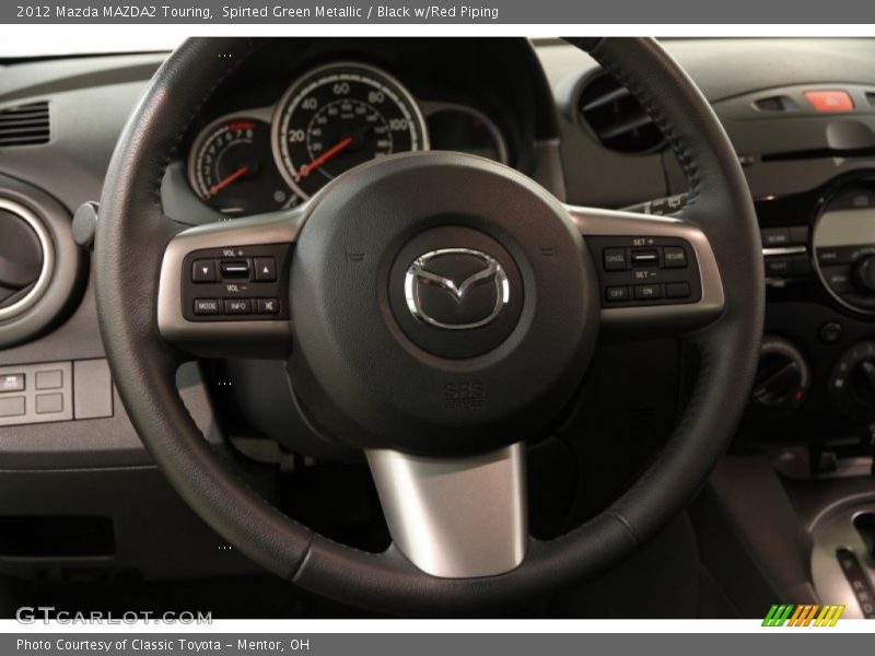 Spirted Green Metallic / Black w/Red Piping 2012 Mazda MAZDA2 Touring