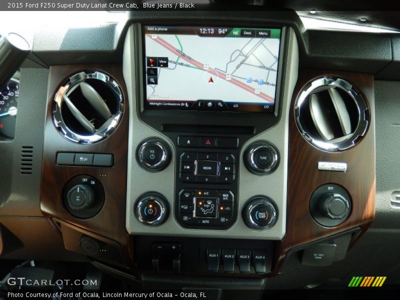 Controls of 2015 F250 Super Duty Lariat Crew Cab