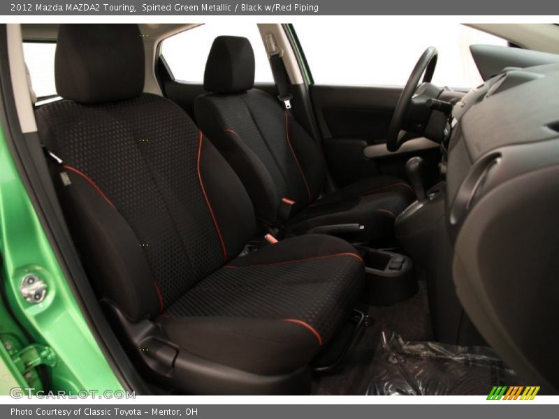 Spirted Green Metallic / Black w/Red Piping 2012 Mazda MAZDA2 Touring