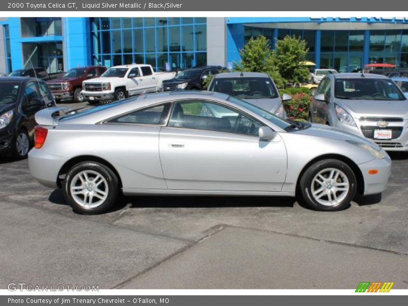 Liquid Silver Metallic / Black/Silver 2000 Toyota Celica GT