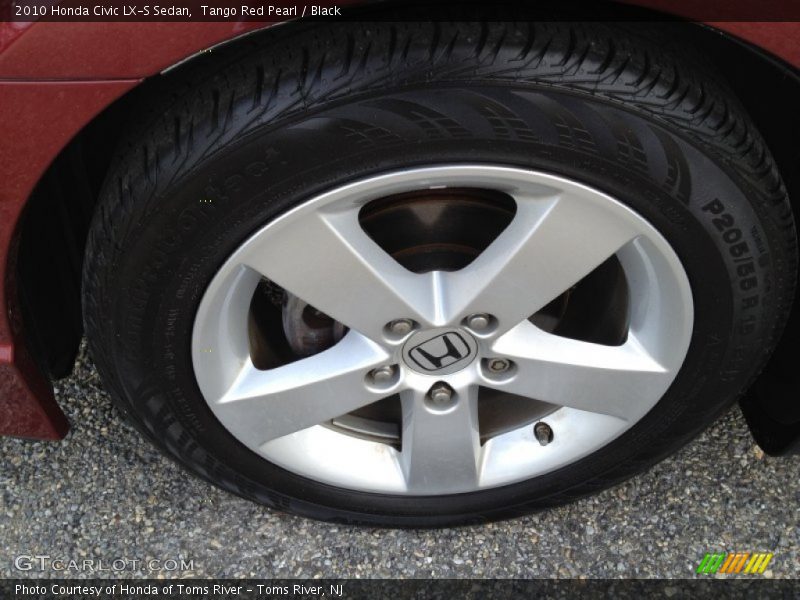Tango Red Pearl / Black 2010 Honda Civic LX-S Sedan