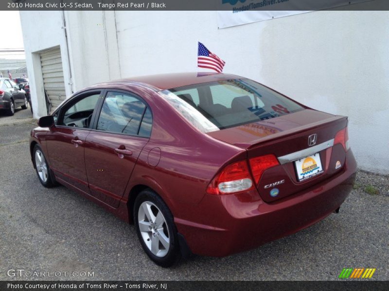 Tango Red Pearl / Black 2010 Honda Civic LX-S Sedan