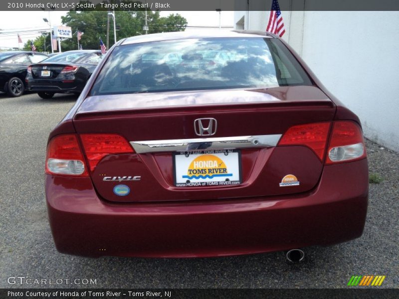 Tango Red Pearl / Black 2010 Honda Civic LX-S Sedan