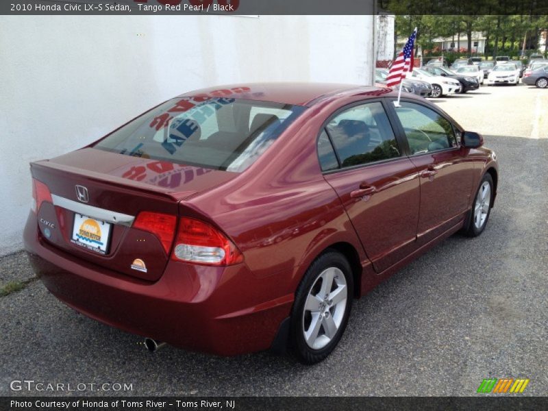 Tango Red Pearl / Black 2010 Honda Civic LX-S Sedan