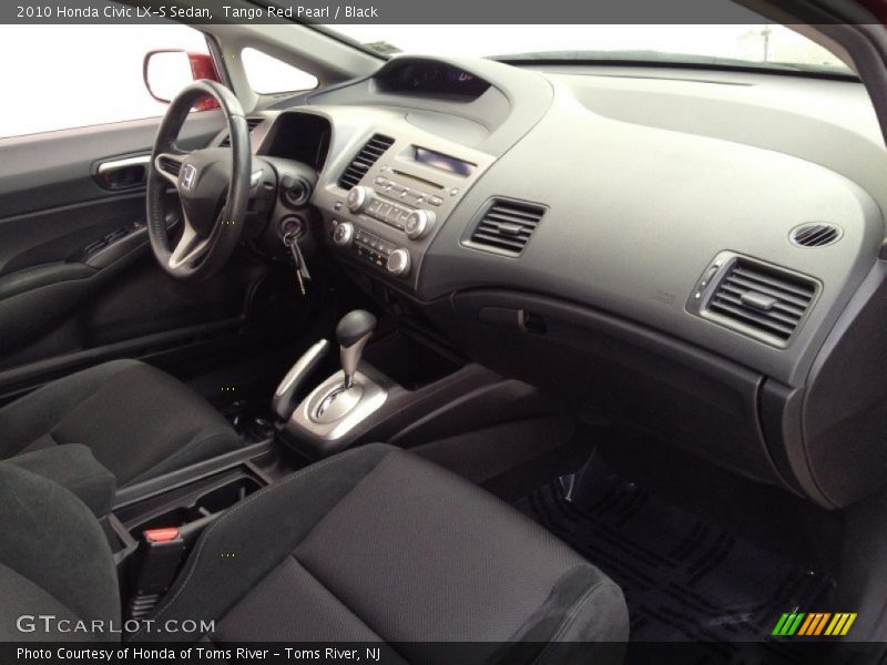 Tango Red Pearl / Black 2010 Honda Civic LX-S Sedan