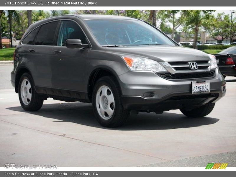 Polished Metal Metallic / Black 2011 Honda CR-V LX
