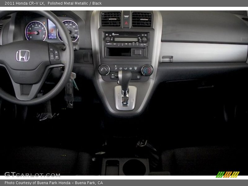Polished Metal Metallic / Black 2011 Honda CR-V LX
