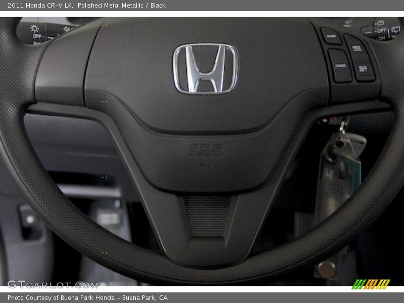 Polished Metal Metallic / Black 2011 Honda CR-V LX