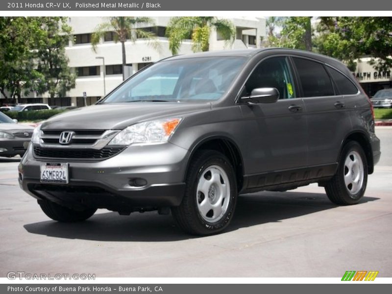 Polished Metal Metallic / Black 2011 Honda CR-V LX