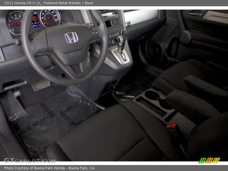 Polished Metal Metallic / Black 2011 Honda CR-V LX