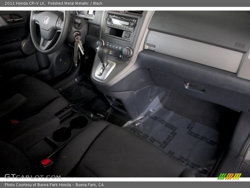 Polished Metal Metallic / Black 2011 Honda CR-V LX