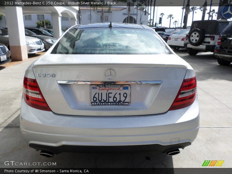 Iridium Silver Metallic / Black 2012 Mercedes-Benz C 350 Coupe