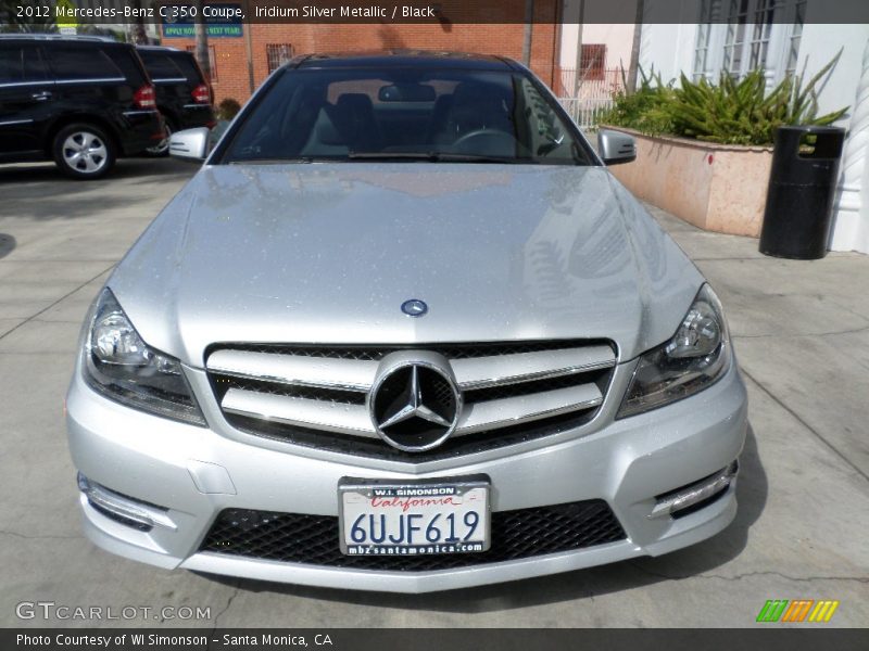 Iridium Silver Metallic / Black 2012 Mercedes-Benz C 350 Coupe