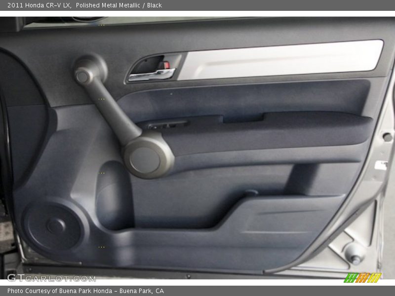Polished Metal Metallic / Black 2011 Honda CR-V LX