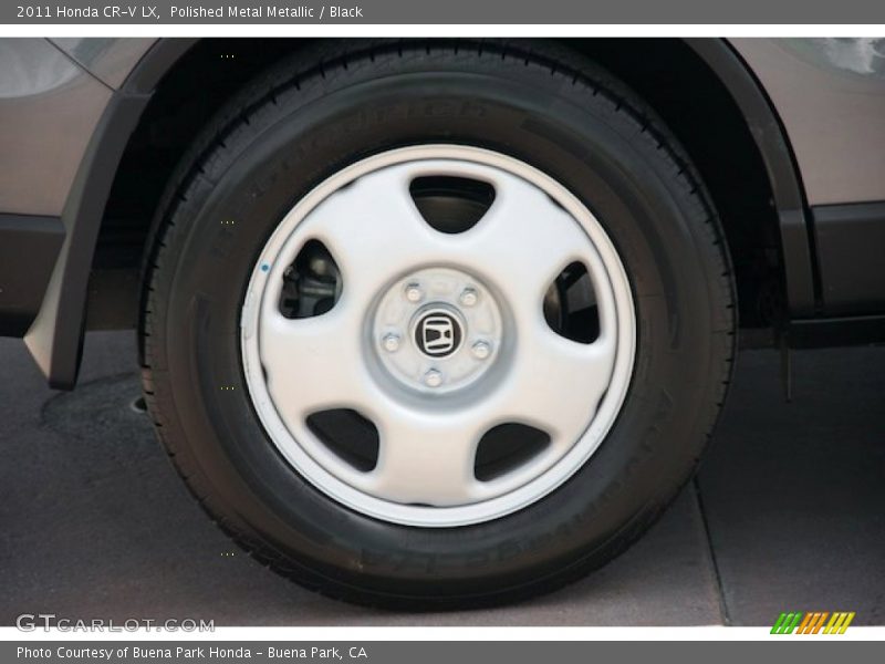 Polished Metal Metallic / Black 2011 Honda CR-V LX
