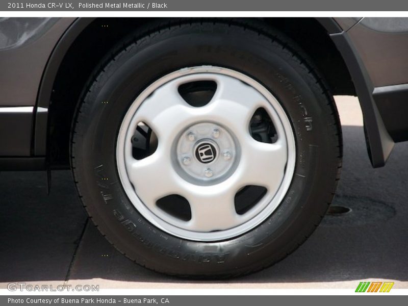 Polished Metal Metallic / Black 2011 Honda CR-V LX