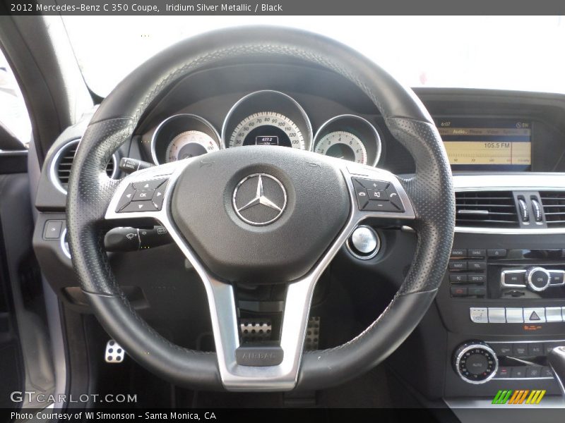 Iridium Silver Metallic / Black 2012 Mercedes-Benz C 350 Coupe