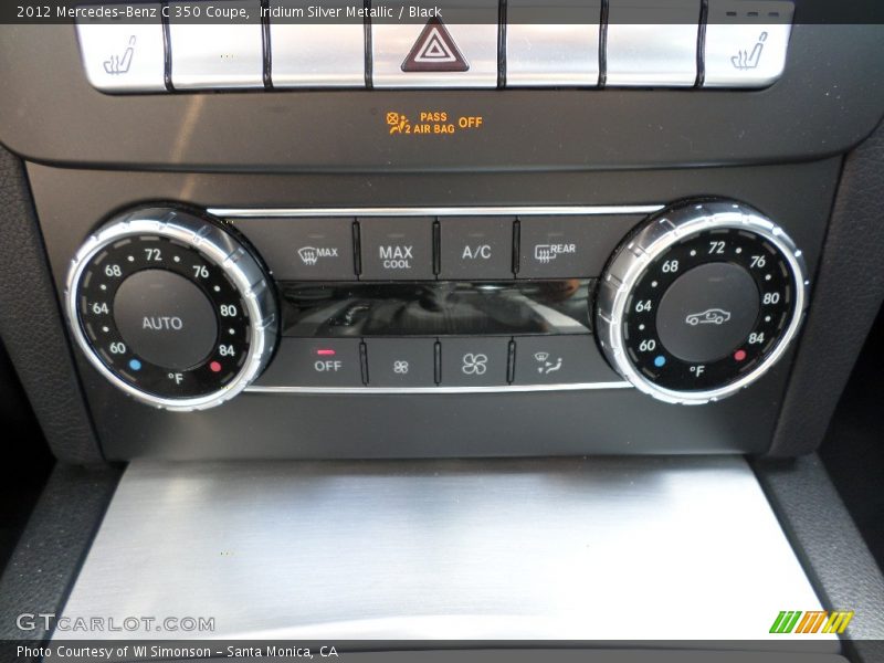 Iridium Silver Metallic / Black 2012 Mercedes-Benz C 350 Coupe