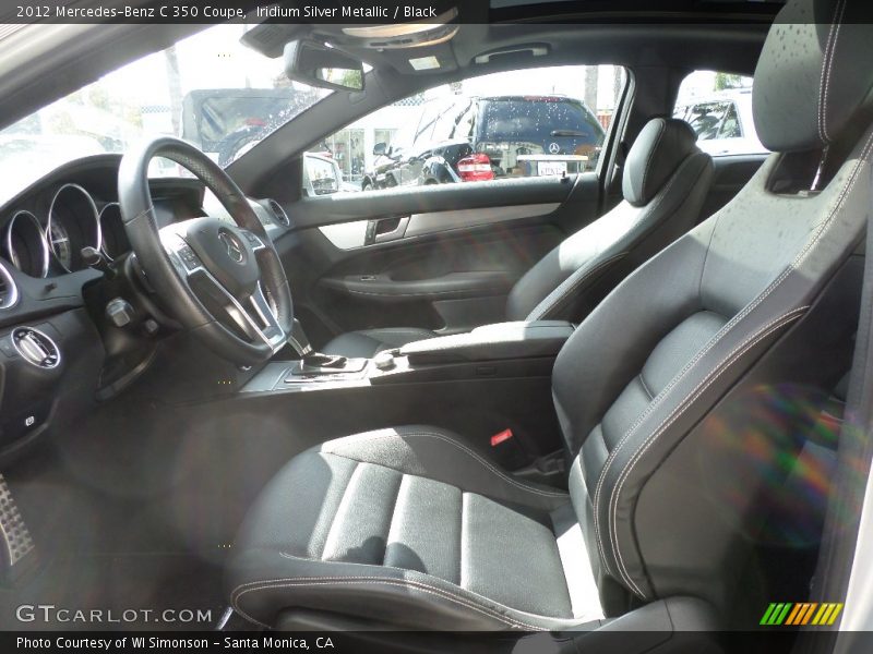 Iridium Silver Metallic / Black 2012 Mercedes-Benz C 350 Coupe