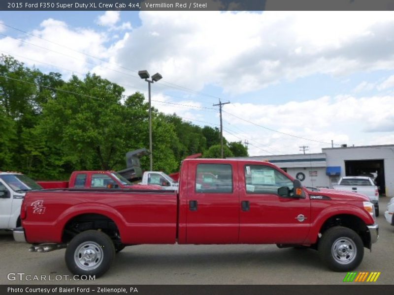 Vermillion Red / Steel 2015 Ford F350 Super Duty XL Crew Cab 4x4