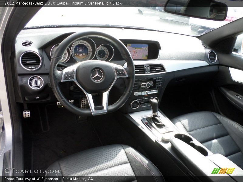 Iridium Silver Metallic / Black 2012 Mercedes-Benz C 350 Coupe