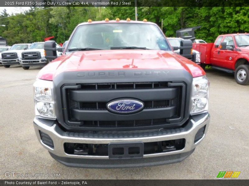 Vermillion Red / Steel 2015 Ford F350 Super Duty XL Crew Cab 4x4