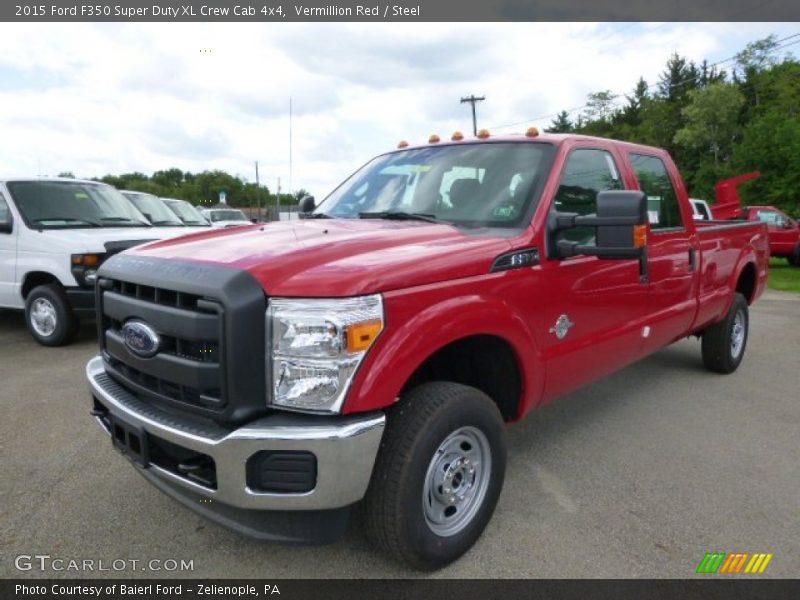Vermillion Red / Steel 2015 Ford F350 Super Duty XL Crew Cab 4x4