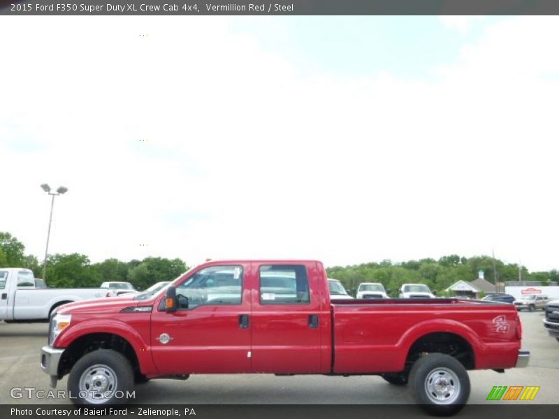 Vermillion Red / Steel 2015 Ford F350 Super Duty XL Crew Cab 4x4