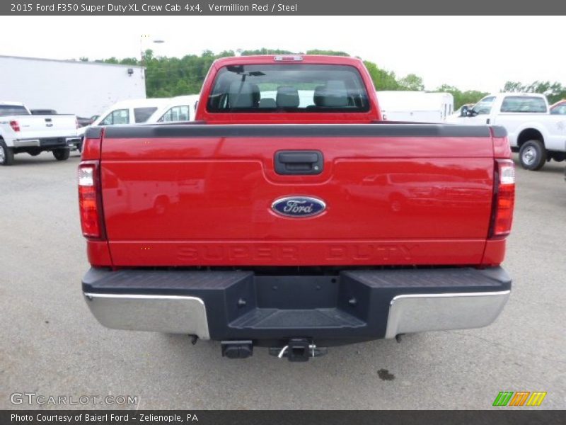 Vermillion Red / Steel 2015 Ford F350 Super Duty XL Crew Cab 4x4