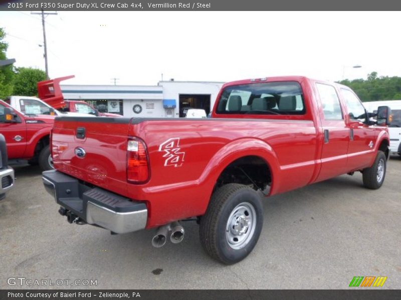 Vermillion Red / Steel 2015 Ford F350 Super Duty XL Crew Cab 4x4