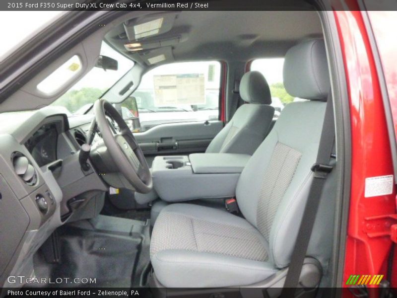 Vermillion Red / Steel 2015 Ford F350 Super Duty XL Crew Cab 4x4