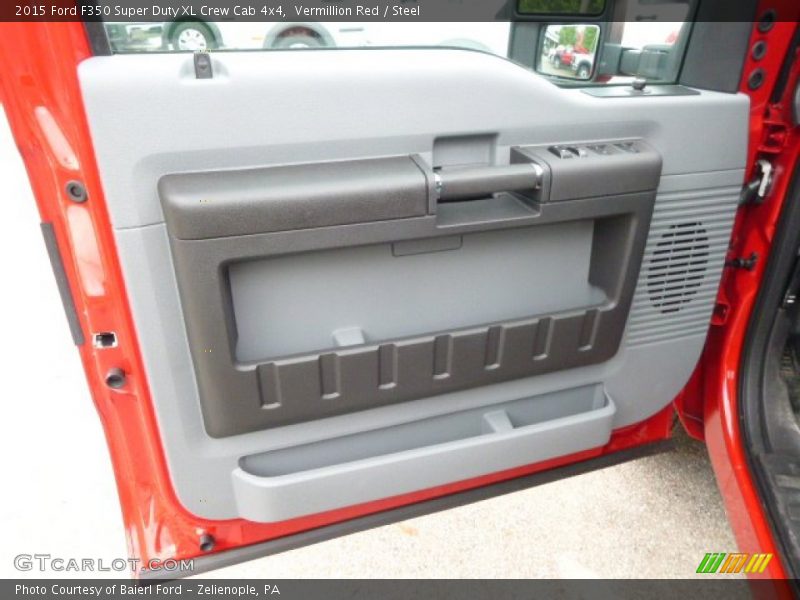 Vermillion Red / Steel 2015 Ford F350 Super Duty XL Crew Cab 4x4