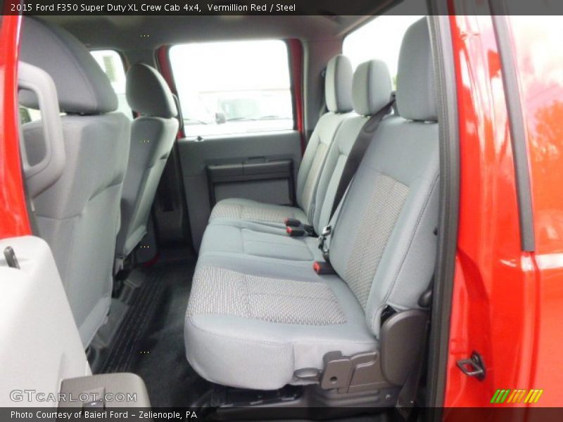 Vermillion Red / Steel 2015 Ford F350 Super Duty XL Crew Cab 4x4