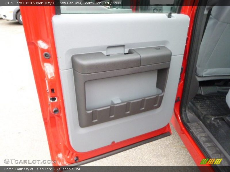Vermillion Red / Steel 2015 Ford F350 Super Duty XL Crew Cab 4x4
