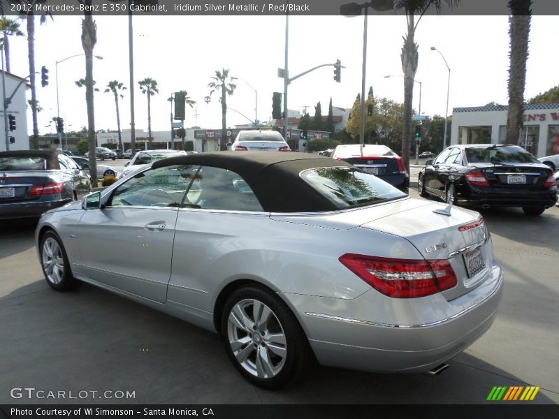 Iridium Silver Metallic / Red/Black 2012 Mercedes-Benz E 350 Cabriolet