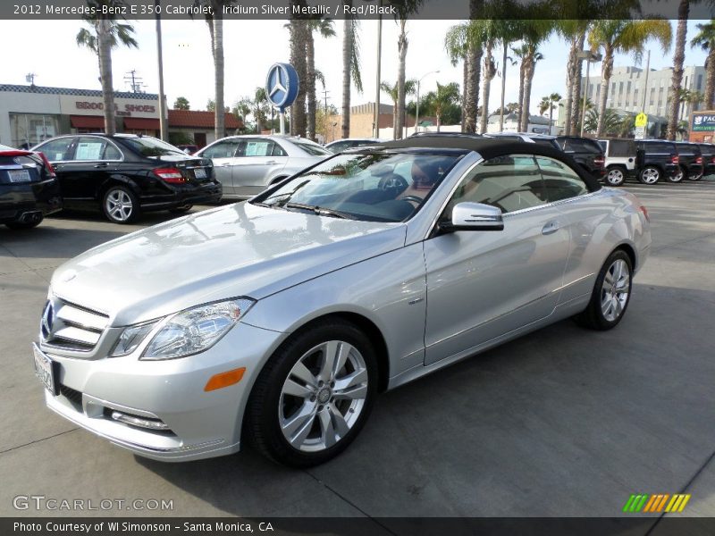 Iridium Silver Metallic / Red/Black 2012 Mercedes-Benz E 350 Cabriolet