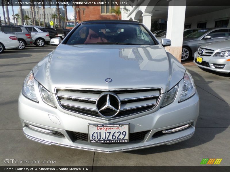 Iridium Silver Metallic / Red/Black 2012 Mercedes-Benz E 350 Cabriolet