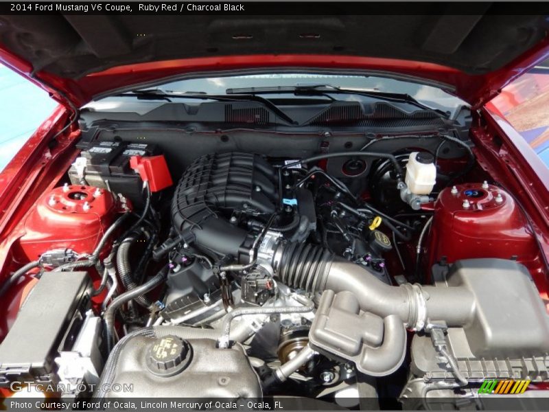 Ruby Red / Charcoal Black 2014 Ford Mustang V6 Coupe