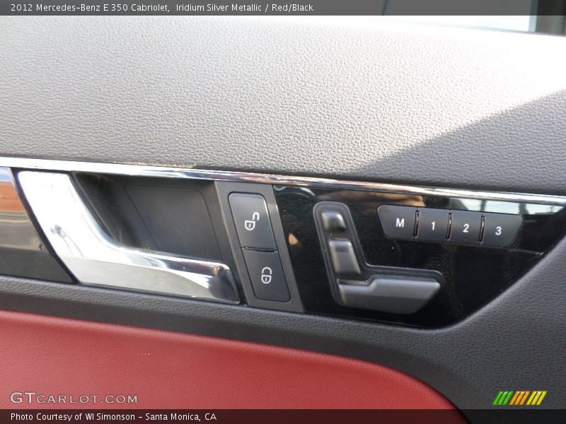 Iridium Silver Metallic / Red/Black 2012 Mercedes-Benz E 350 Cabriolet