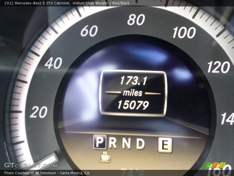 Iridium Silver Metallic / Red/Black 2012 Mercedes-Benz E 350 Cabriolet