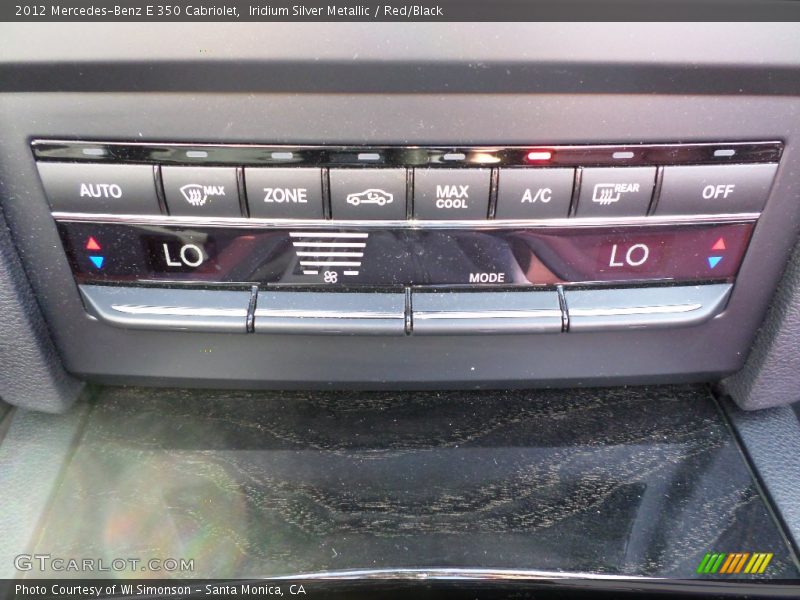 Iridium Silver Metallic / Red/Black 2012 Mercedes-Benz E 350 Cabriolet