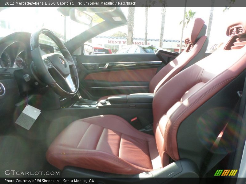 Iridium Silver Metallic / Red/Black 2012 Mercedes-Benz E 350 Cabriolet